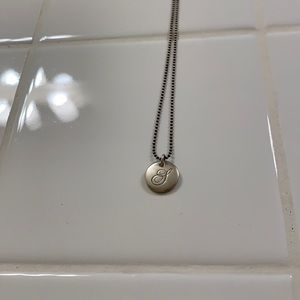 Tiffany Notes Letter S Disc Charm